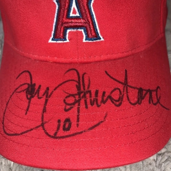 Jay Johnstone California Angels Autographed Baseball Hat - Picture 3 of 5
